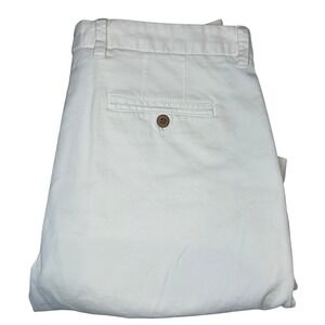NEW Paul Stuart Chino Shorts 34 Men's Stone Off White Pima Cotton MS21P01 NWT
